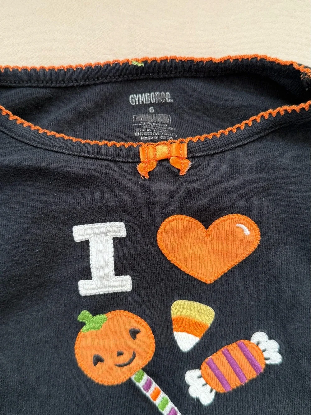Gymboree Halloween Candy Pumpkin Gymmies Pajamas | Size 6 | GUC